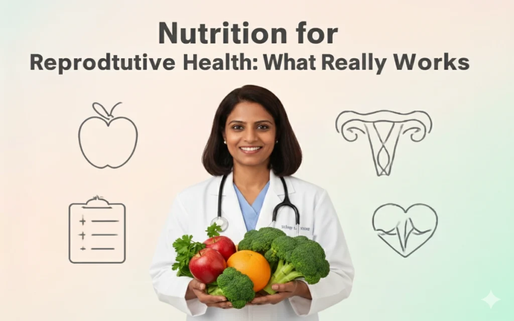 Discover effective nutrition tips for reproductive health in Dubai to balance hormones, boost fertility, and improve menstrual comfort naturally.